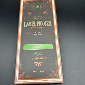 JEALOUSY Live Resin Disposable - Label No.420