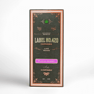 FLORIDA SUNSET Live Resin Disposable - Label No.420